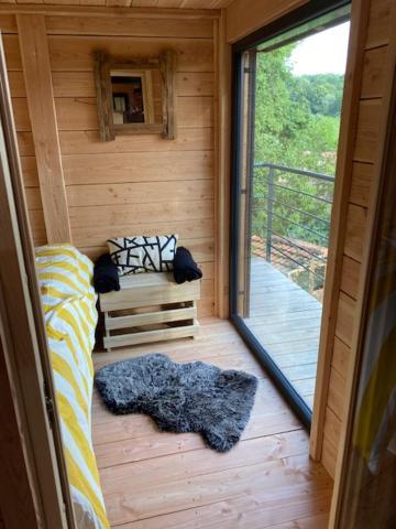 Le Moonloft insolite Tiny-House dans les arbres&1 séance de sauna pour 2 avec vue panoramique Osenbach Exterior foto