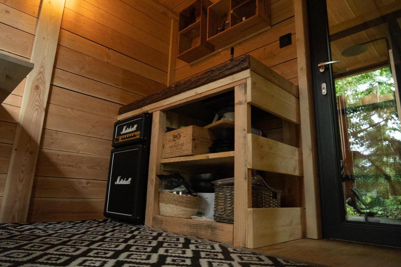 Le Moonloft insolite Tiny-House dans les arbres&1 séance de sauna pour 2 avec vue panoramique Osenbach Exterior foto