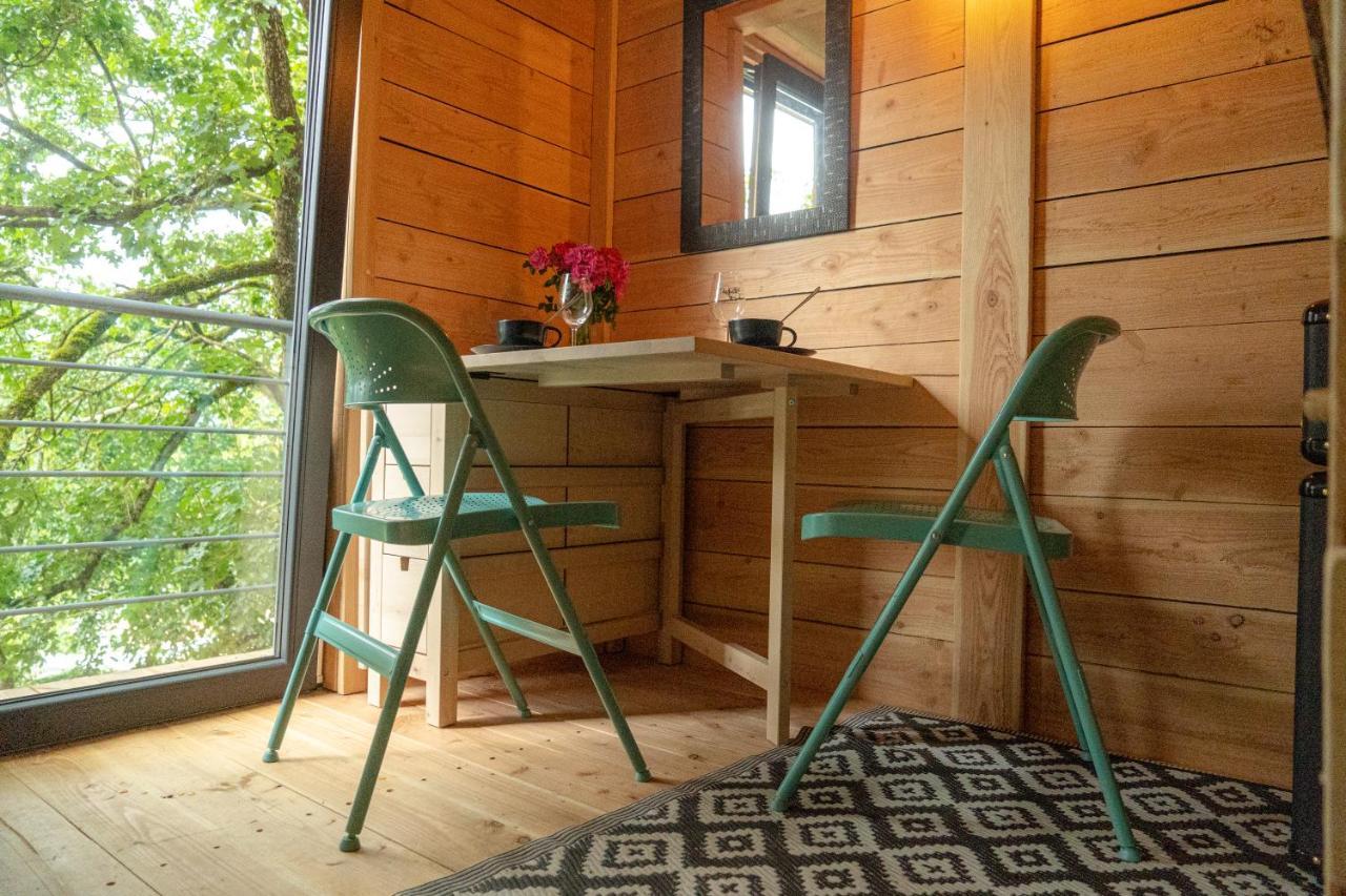 Le Moonloft insolite Tiny-House dans les arbres&1 séance de sauna pour 2 avec vue panoramique Osenbach Exterior foto